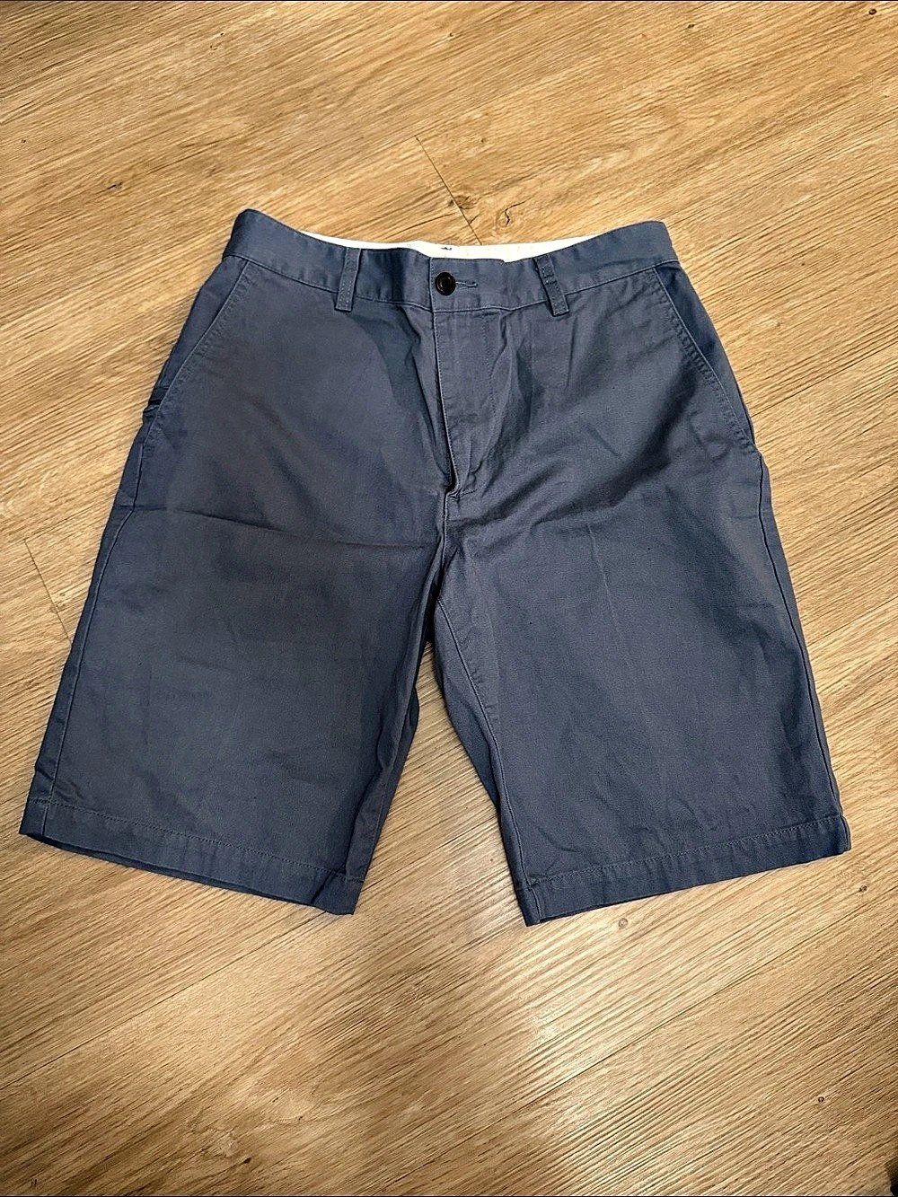 Dockers Ultimate Chino Shorts Men's Blue Flat Front Shorts